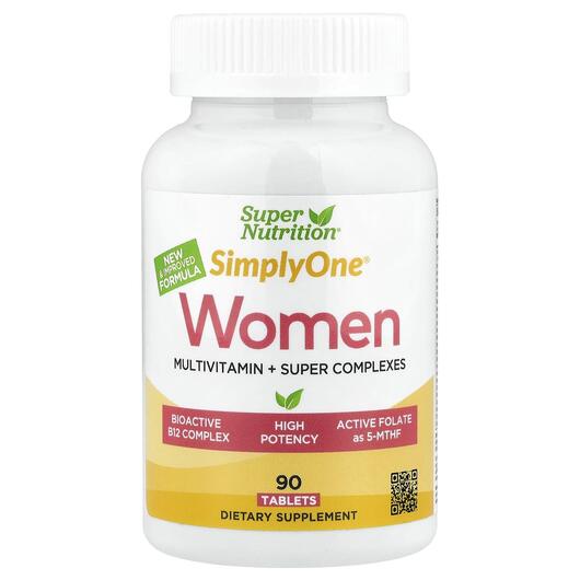 Основное фото товара Simply One Women Multivitamin + Super, Витамины для женщин, 90 та