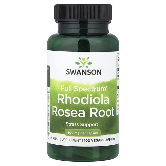 Основное фото товара Родиола, Full Spectrum Rhodiola Rosea Root 400 mg, 100 капсул