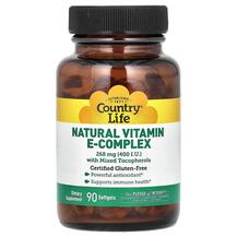 Natural E-Complex Витамин E Country Life 90 капсул