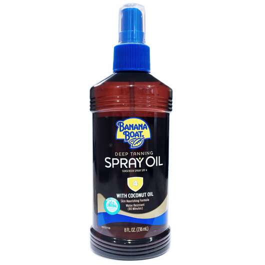 Deep Tanning Oil Spray, Спрей для глибокої засмаги SPF 4, 236 мл