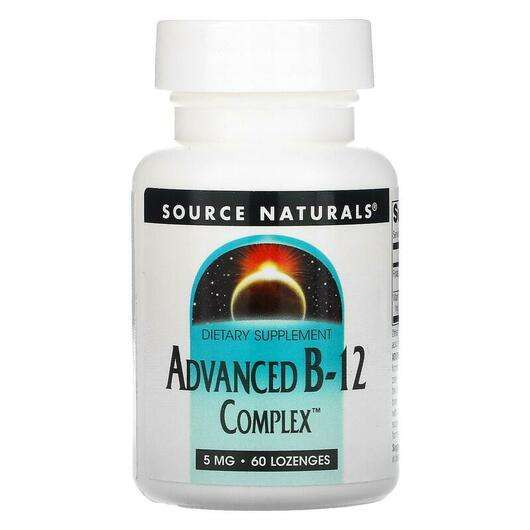 Advanced B-12 Complex 5 mg, Комплекс вітамін В-12 5 мг, 60 льодяників