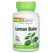 Фото товару Solaray, Lemon Balm 475 mg, Меліса 475 мг, 100 капсул