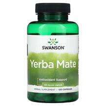 Swanson, Yerba Mate 125 mg, Антиоксиданти, 120 капсул