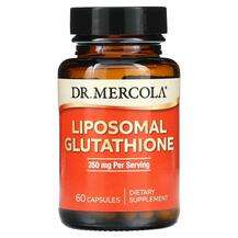 Dr. Mercola, L-Глутатион, Liposomal Glutathione 350 mg, 60 капсул