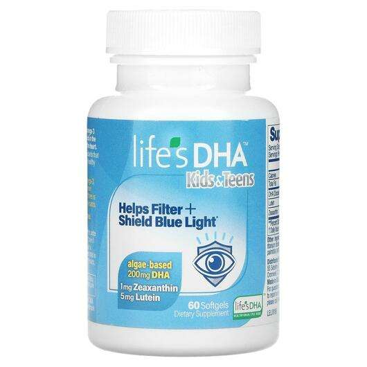Основное фото товара Life's DHA, ДГК, Kids & Teens DHA 200 mg, 60 капсул