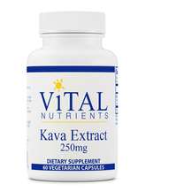 Vital Nutrients, Kava Extract 250 mg, Кава Кава, 60 капсул