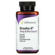 LifeSeasons, Breathe-X Allergy, Підтримка носових пазух, 90 ка...
