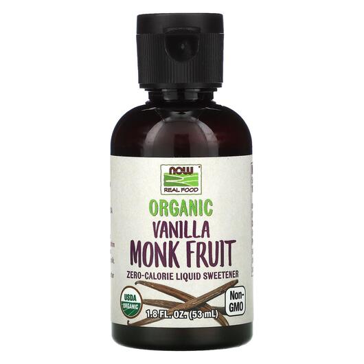 Основне фото товара Real Food Organic Monk Fruit Liquid, Натуральний підсолоджувач, 5