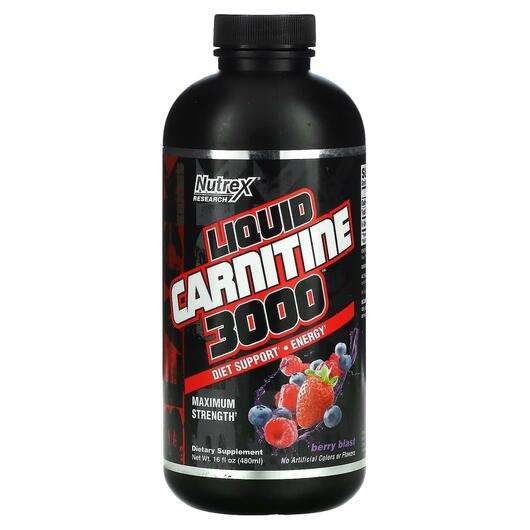 Liquid Carnitine 3000 Berry Blast, L-Карнітин, 480 мл