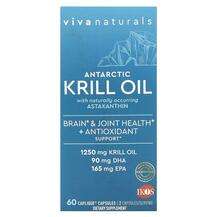 Viva Naturals, Antarctic Krill Oil with Astaxanthin, 60 Capliq...