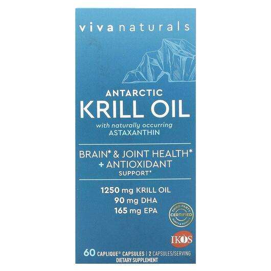 Основне фото товара Antarctic Krill Oil with Astaxanthin, Олія Антарктичного Кріля...
