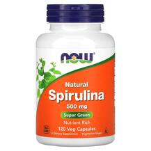 Spirulina 500 mg Спирулина 500 мг NOW 120 капсул