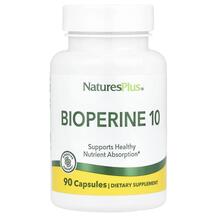 Bioperine 10 Черный перец Natures Plus 90 капсул