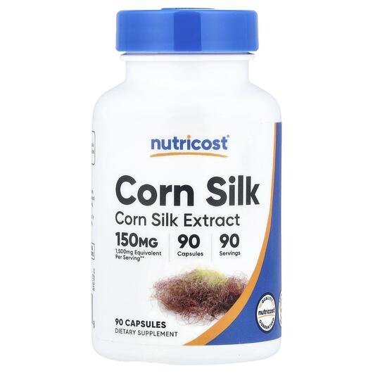 Основное фото товара Nutricost, Кукурузная крупа, Corn Silk 150 mg, 90 капсул
