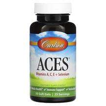 Carlson, ACES Vitamins A C E + Selenium, 50 Soft Gels
