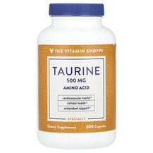 Taurine 500 mg L-Таурин TheVitaminShoppe 300 капсул