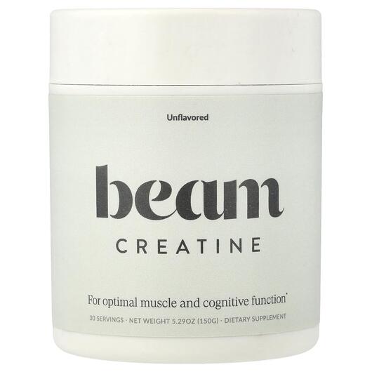 Основное фото товара Beam Organics, Креатин, Creatine Unflavored, 150 г
