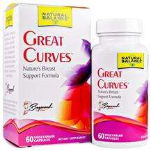 Natural Balance, Поддержка здоровья груди, Great Curves, 60 ка...