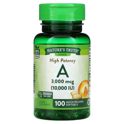 Vitamin A High Potency 3000 mcg, Вітамін А, 100 капсул