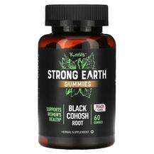 YumV's, Strong Earth Gummies Black Cohosh Root Peach, 60 Gummies