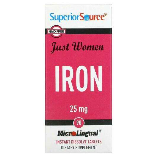 Just Women Iron 25 mg 90 Microlingual Instant Diss, Залізо, 90 таблеток