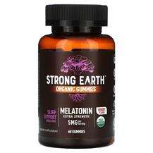 Мелатонин, Strong Earth Organic Gummies Melatonin Extra Streng...