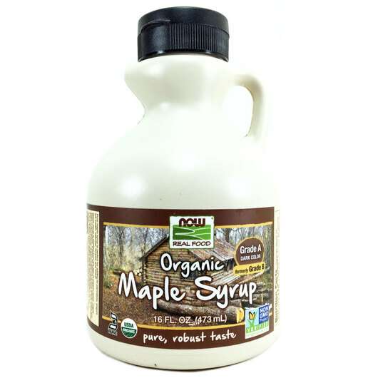 Основне фото товара Now, Maple Syrup, Кленовий сироп, 473 мл