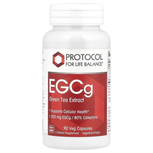 Основне фото товара EGCg Green Tea Extract 200 mg, Екстракт Зеленого Чаю, 90 капсул