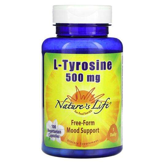 Основное фото товара Natures Life, L-Тирозин, L-Tyrosine 500 mg, 100 капсул
