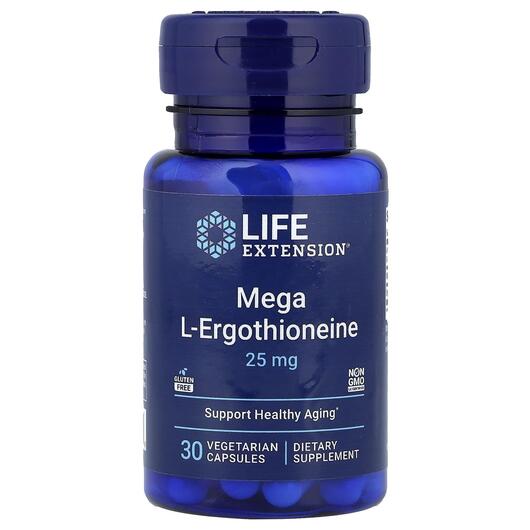 Основне фото товара Life Extension, Mega L-Ergothioneine, L-Ерготіонеїн, 30 капсул