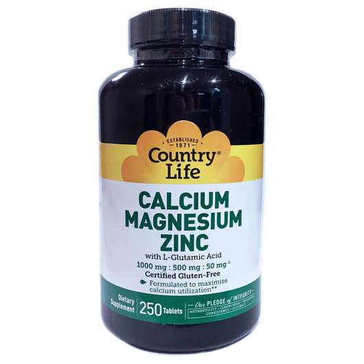 Calcium Magnesium Zinc, Кальцій магній і цинк, 250 таблеток