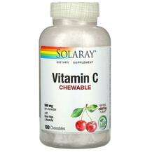Solaray, Vitamin C Chewable Natural Cherry Flavor 500 mg, 100 ...