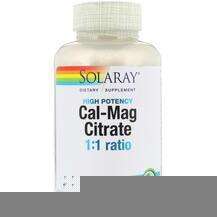 Solaray, Cal-Mag Citrate 1:1 Ratio, Кальцій Магній Цитрат D3, ...