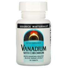 Source Naturals, Ванадий с Хромом, Vanadium with Chromium 90, ...