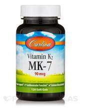 Carlson, Витамин K2, Vitamin K2 as MK-7 Menaquinone 90 mcg, 12...