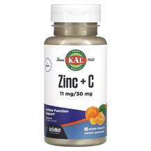 Zinc + C Tangerine Цинк KAL 90 таблеток