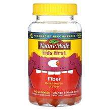 Kids First Fiber Gummies Orange & Mixed Berry, Цукерки з к...