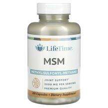 LifeTime, MSM 1000 mg, Метилсульфонілметан МСМ, 180 капсул