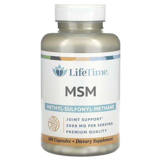 Основне фото товара LifeTime, MSM 1000 mg, Метилсульфонілметан МСМ, 180 капсул
