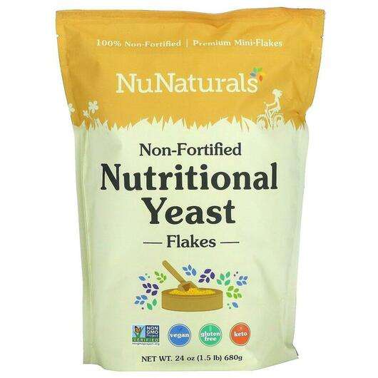 Non-Fortified Nutritional Yeast Flakes, Харчові дріжджі, 680 г