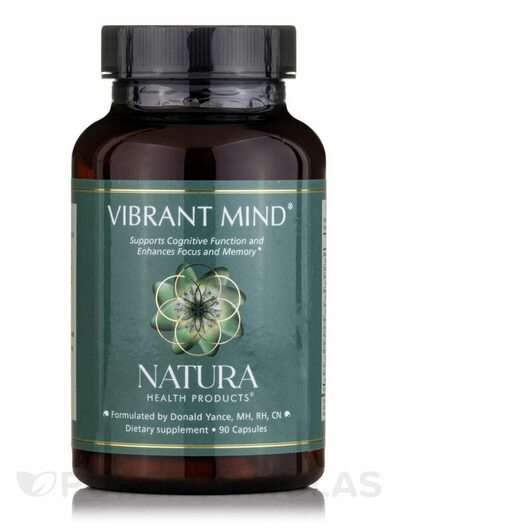 Основне фото товара Natura Health Products, Vibrant Mind, Отруби, 90 капсул