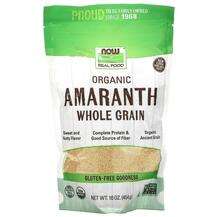 Now, Organic Amaranth Whole Grain, 454 g