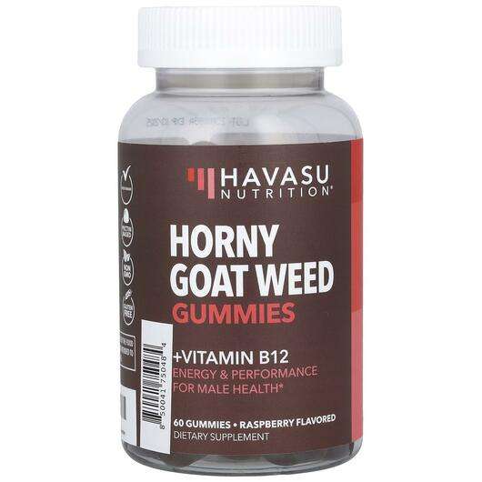 Основне фото товара Havasu Nutrition, Horny Goat Weed Gummies Raspberry, Горянка, ...