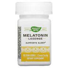 Nature's Way, Мелатонин 25 мг, Melatonin Lozenge, 100 леденцов