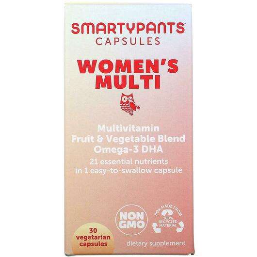 Основное фото товара SmartyPants, Women's Multi, Women's Multi 30 Vegetarian, 30 ка...