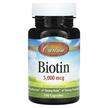 Carlson, Biotin 5000 mcg, Вітамін B7 Біотин, 100 капсул