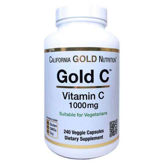 Gold C Vitamin C 1000 mg, Вітамін C 1000 мг, 240 капсул