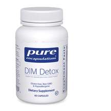 Pure Encapsulations, DIM Detox, Дііндолілметан, 60 капсул