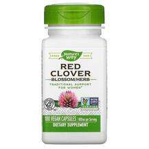Nature's Way, Red Clover 400 mg, Конюшина 400 мг, 100 капсул