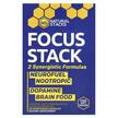 Фото товара Focus Stack 2 Bottles, Поддержка мозга, 15 Vegetarian Capsules Ea